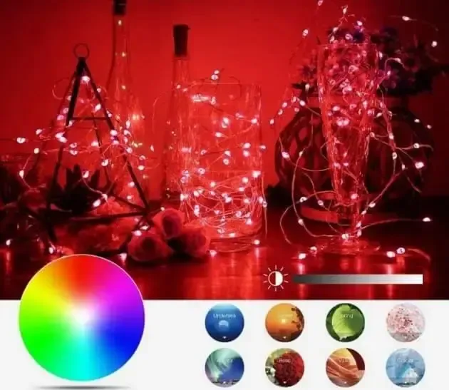 Новорічна розумна світлодіодна гірлянда Encora Xmas Lights, 100LED, 10М з керуванням через Bluetooth