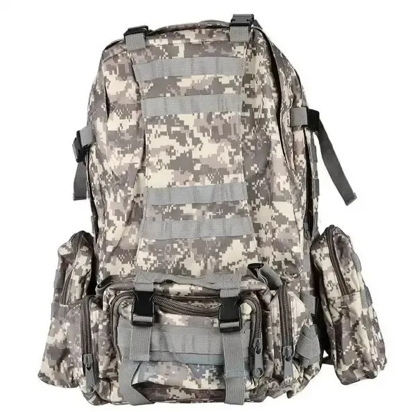 Хакі Рюкзак тактичний з підсумками Eagle B08 55 літр / Військовий, штурмовий / Вірменський