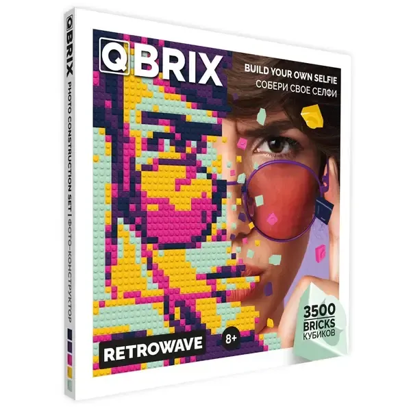 Фото конструктор з додатком Qbrix Poster Photo Construction Біла