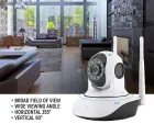 Бездротова поворотна камера IP, панорамна камера V380 Q5 IP 360 градусів