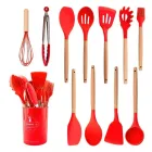 Набір кухонного приладдя силіконовий  Kitchen Set RB-2239 чорний (12 предметів)