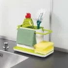 Універсальний органайзер для кухні на раковину 3 в 1 DAILY USE, для щіток, губок, мила та рушників