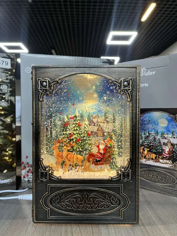 Сніговик Новорічний музичний нічник-світильник XMAS WDL 24023B