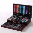 Набір для малювання в дерев'яній валізці, Mega Art Set 123 предмета.Дитячий набір для творчості художника