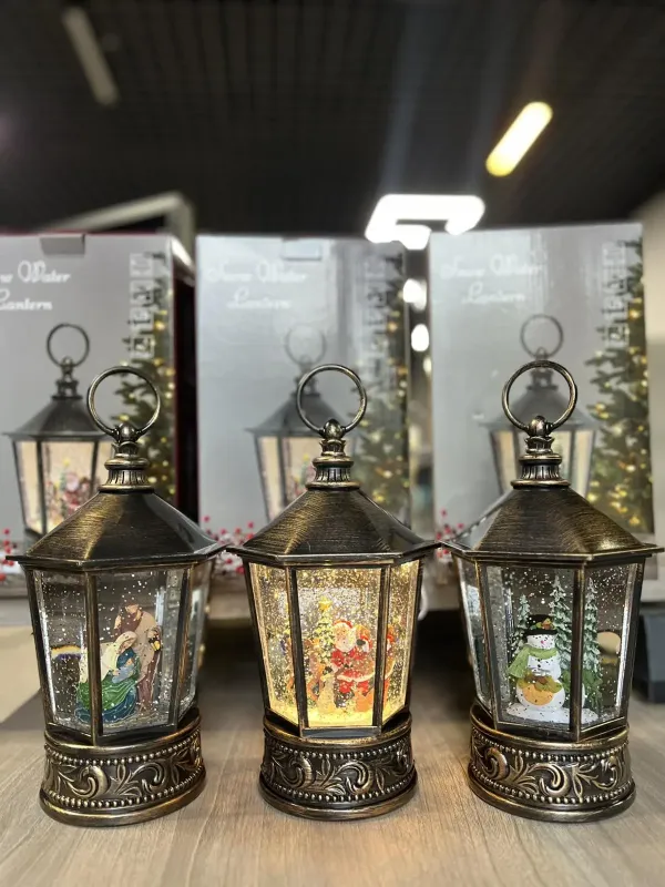Різдвяна ніч Музичний новорічний ліхтар XMAS WDL 24077A
