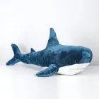 Дитяча м'яка плюшева антистрес іграшка-подушка обіймашка Shark Doll "Акула" 60 см