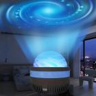 Нічник-проектор зоряного неба RGB + пульт ДК, від USB, AT-0  Світлодіодна обертова лампа