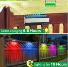 Світильник садовий rgb, вуличний настінний світильник / водонепроникний MULTI