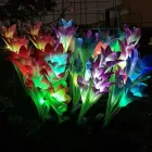 Вуличний Садовий ліхтар на сонячній батареї Лілія 74 см