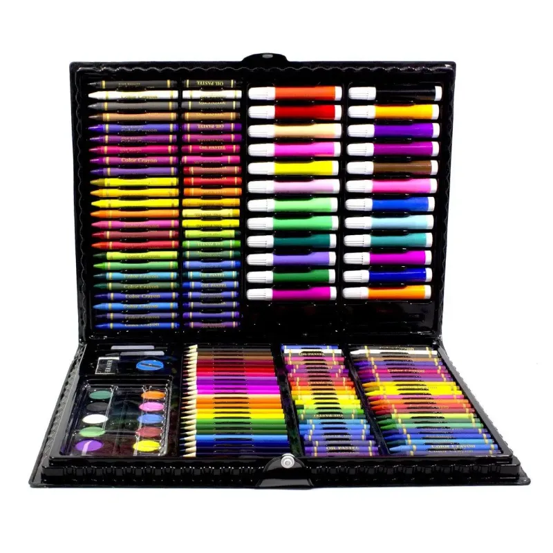 Великий набір для дитячої творчості та малювання Super Mega Art Set Black 168 предметів