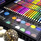 Великий набір для дитячої творчості та малювання Super Mega Art Set Black 168 предметів