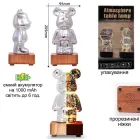 3D лампа Кришталевий Ведмедик Феєрверк Ведмідь Bearbick декоративний скляний нічник світлодіодний світильник 16 кольорів LED на акумуляторі