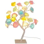 Біло-рожева Настільна світлодіодна лампа / Дерево Троянда / Декоративна настільна лампа для дому