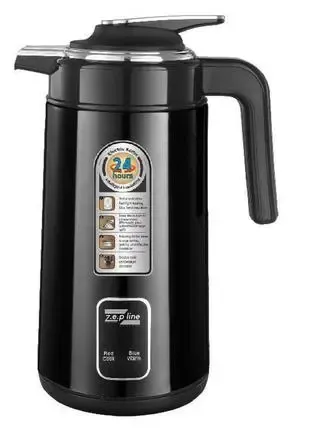Чорний Електрочайник термос Zepline ZP-123-R 3л 2200 Вт