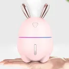 Зволожувач повітря Ультразвуковий з LED-підсвічуванням 7 кольорів живлення USB Зайчик Нічник-зволожувач 300мл