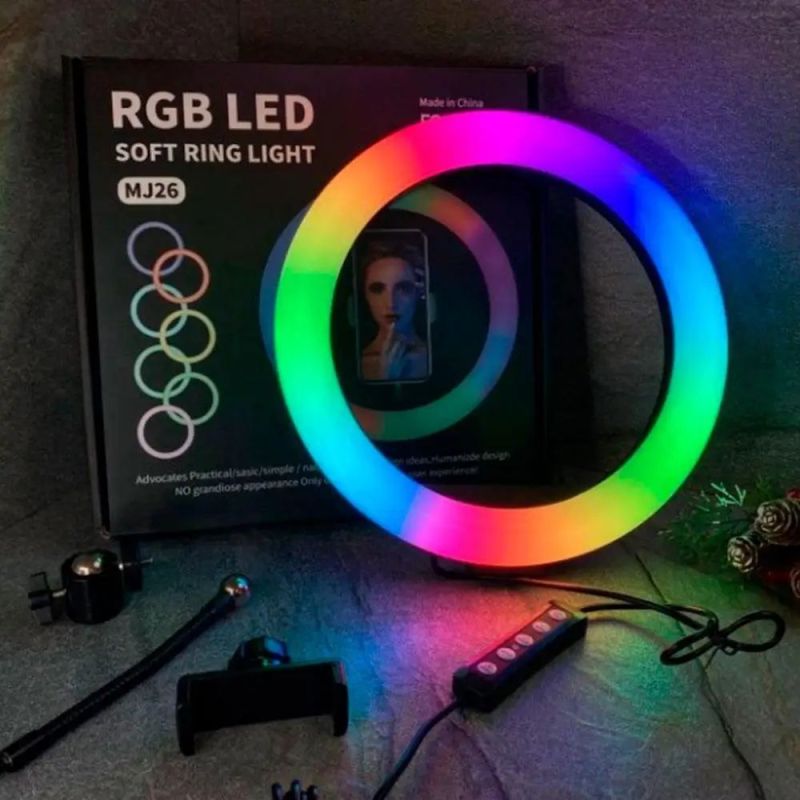 Кільцева RGB селфі - лампа, 26 см