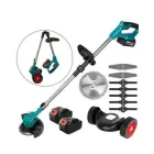 Акумуляторна газонокосарка-триммер + колеса 48 В, 2 батареї, 2000 мАг