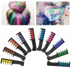 Набір крейди для волосся 6  шт Hair chalk Різнокольорові барвники гребінець для дітей та дорослих