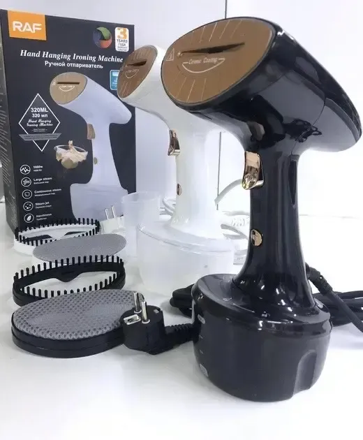 Вертикальний ручний відпарювач RAF R.7047B з функцією дезінфекції, 1800Вт, 30г/хв.