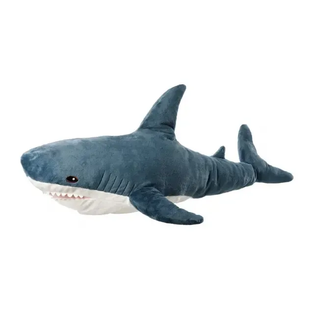 Дитяча м'яка плюшева антистрес іграшка-подушка обіймашка Shark Doll "Акула" 80 см