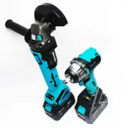 Акумуляторний набір 2 в 1 болгарка гайковерт кутова (турбінка) 21V 4Ah