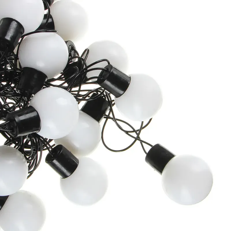 Гірлянда матова кулька 28LED 5м (флеш) 10мм, Новорічна бахрама, Світлодіодна гірлянда, Вулична гірлянда