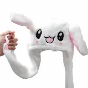 Шапа, що світиться БІЛА Pikachu toys soft toys with led з рухомими вушками
