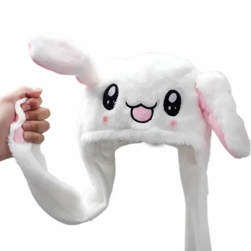 Шапа, що світиться БІЛА Pikachu toys soft toys with led з рухомими вушками