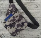 Чоловіча сумка месенджер через плече Cross Body 4634 міні рюкзак антизлодій для телефону ключів та документів Камуфляж