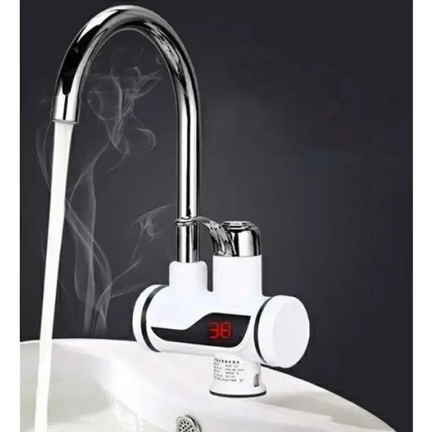 Бокове Проточний водонагрівач з LCD екраном , водонагрівач, кран