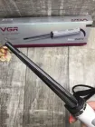 Конусна плойка з регулюванням Led дисплей 10-19мм VGR V-526 біла