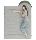 Зимовий спальний мішок ковдру з капюшоном 2,1*0,75 см 400г/м.кв.