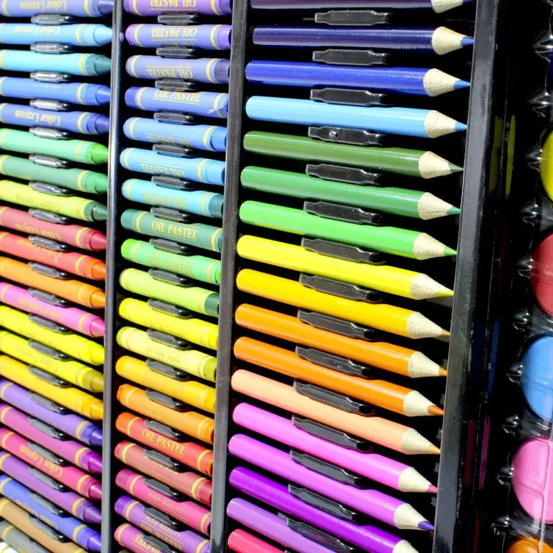 Великий набір для дитячої творчості та малювання Super Mega Art Set Black 168 предметів