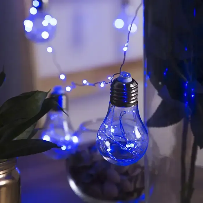 Холодний білий Гірлянда RD-9008 лампа Едісона 75 LED 3,2 м Мікс RGB