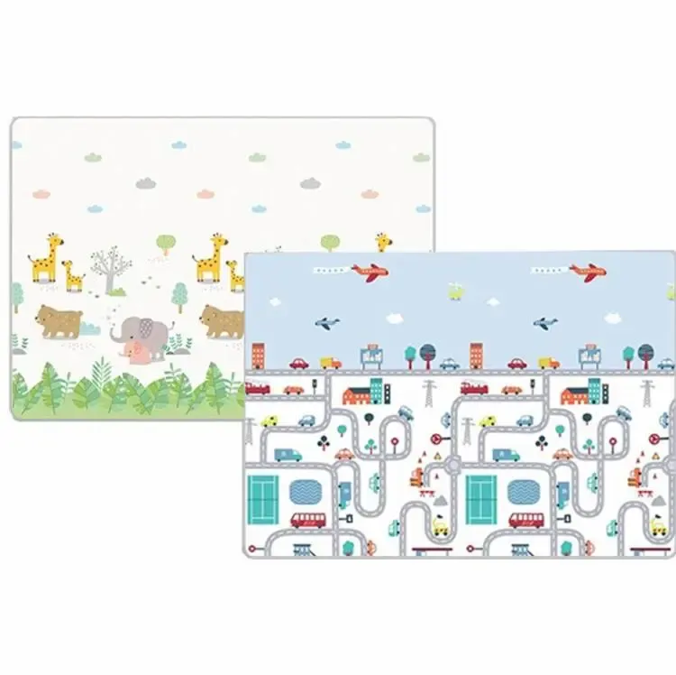 Англійський алфавіт/Ведмедик Дитячий двосторонній термо килимок 180*200 в сумці