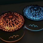 Ароматичний дифузор Volcano Fire Flame, аромотерапія, зволожувач повітря, 2 кольори пульт Jellyfish Mist Flame Volcano Home Appliance Life Store