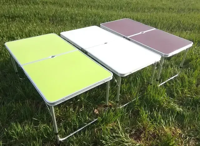 Коричневий Розкладний стіл чемодан Посилена для пікніка зі стільцями