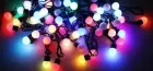 Гірлянда матова кулька 40LED 5м (флеш) 18мм, Новорічна бахрама, Світлодіодна гірлянда, Вулична гірлянда