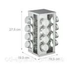 Карусель для спецій Spice carousel 16 відсіків, підставка для спецій, баночки для спецій, набір для спецій