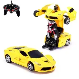 Червоний Машинка трансформер Автобот Lamborghini Robot Car на радіокеруванні 2в1