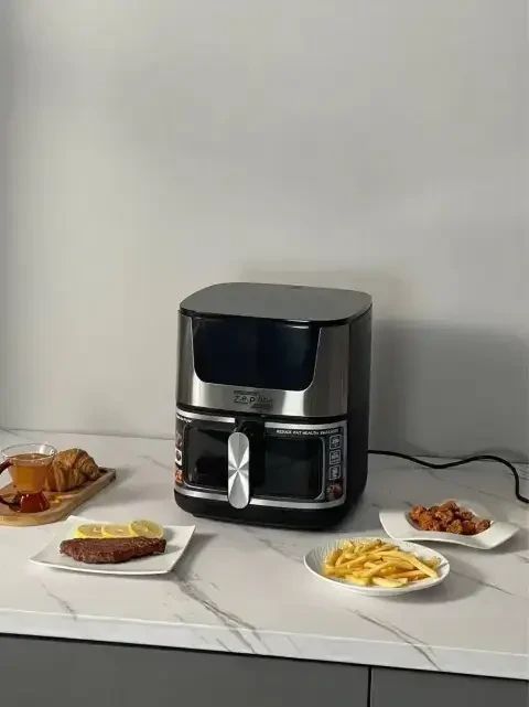 Електрична фритюрниця Zepline ZP-142 з чашею на 8 літрів та вбудованим грилем 4200Вт