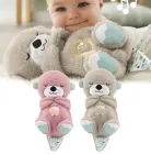 рожева Дихаюча плюшева іграшка видра зі світлом та звуком