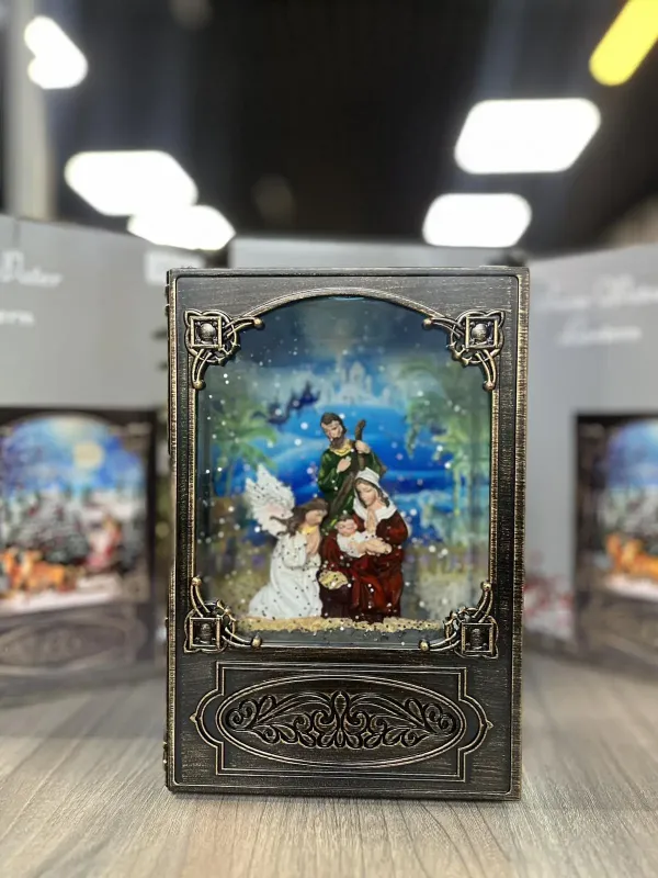 Різдвяна ніч Новорічний музичний нічник-світильник XMAS WDL 24023B