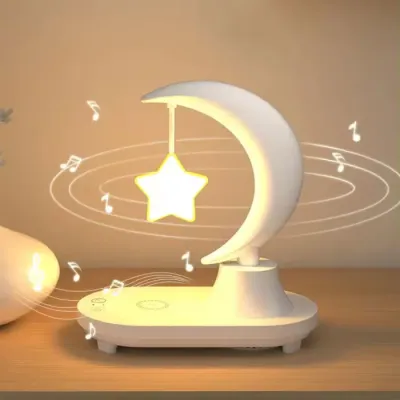 Бездротова зарядка для телефону/нічник-лампа зірка TB-35SLIWBT