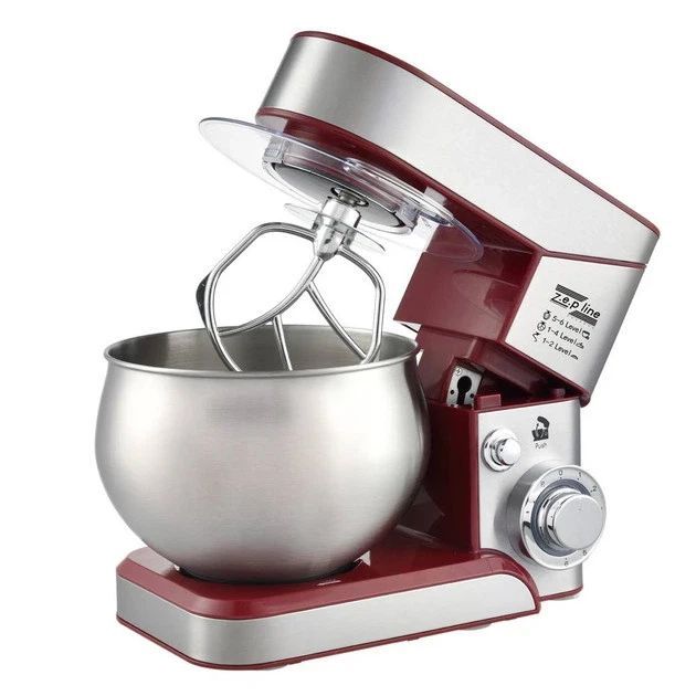 Планетарний міксер тістоміс Zepline ZP-105 стаціонарний з металевою чашею 3500 Вт