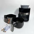 Аерофритюрниця мультипіч Zepline ZP-00233 (6.5 л, 4200 Вт) з двома ТЕНами та сенсорним керуванням + силіконова форма