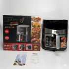 Аерофритюрниця мультипіч Zepline ZP-00233 (6.5 л, 4200 Вт) з двома ТЕНами та сенсорним керуванням + силіконова форма