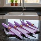 Набір силіконових кухонних речей 19 предметів Фіолетовий Kitchen Set Кухонний набір з дощечкою