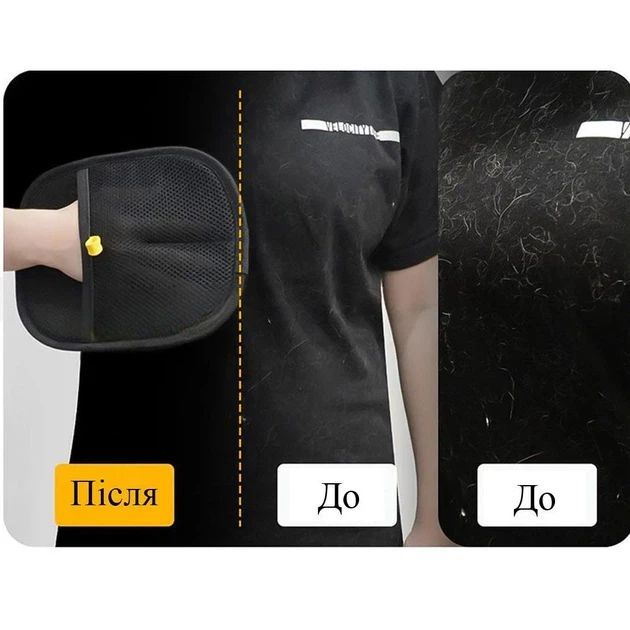 Рукавиця для видалення вовни SJ-1246 для одягу, меблів, килимів та автомобіля