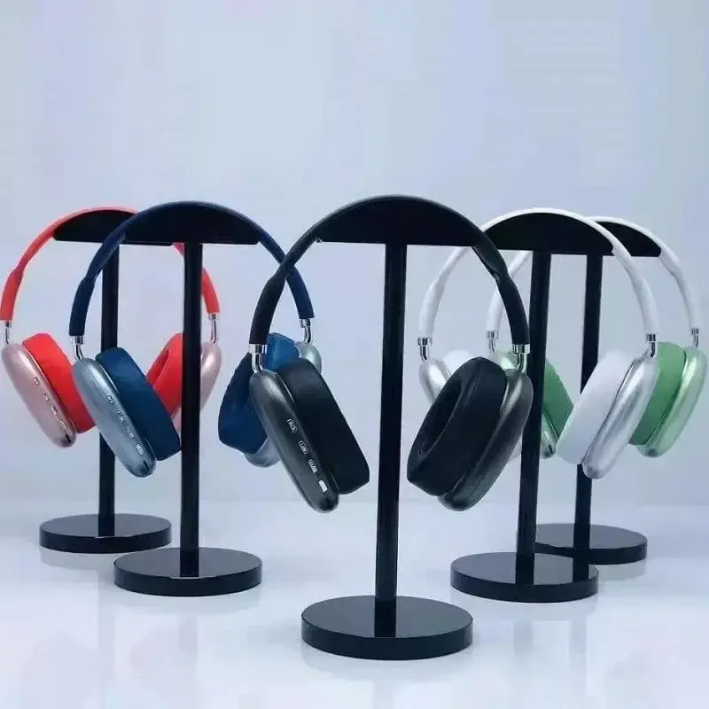 Бездротові повнорозмірні навушники Bluetooth Macaron P9 Max сині
